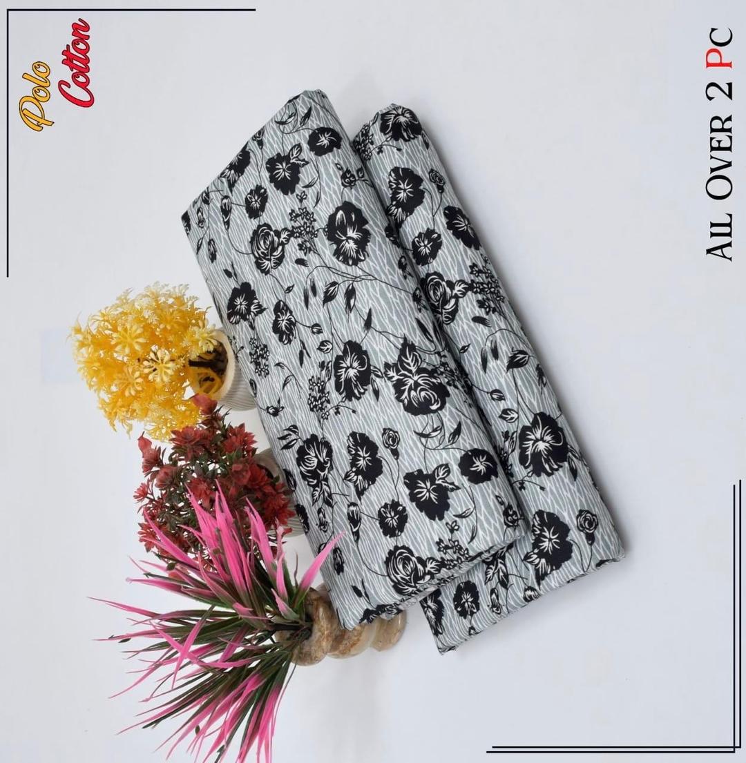 Printed 2-Piece Polo Cotton Suit - Golden